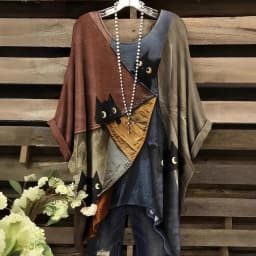 Plus Size Women's Summer Casual Comfortable Round Neck T-Shirt Loose Printed Office Lady Fashion New Arrival