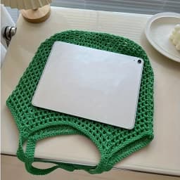 Women's Casual Large Capacity Woven Bag Open-Top Beach Tote Breathable Durable Woven Shoulder Bag Travel Bag