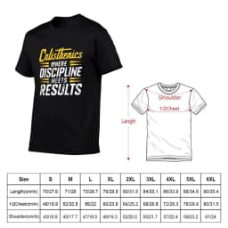 Calisthenics workout : Calisthenics: Where discipline meets results. T-Shirt t shirt man plain t shirts cotton 100% T-Shirt