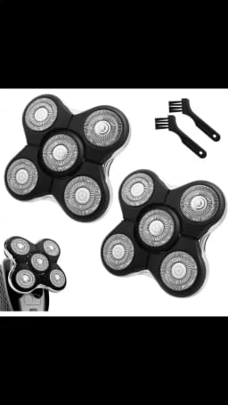 1/2/3/6Pcs Shaver Replacement Heads Compatible with Balder XR7000/XR1500/XR5 Head Shaver Model  Electric Shaving for Bald Men