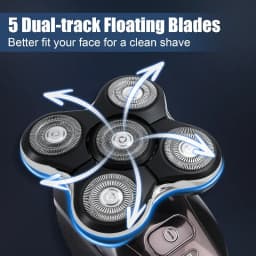 1/2/3/6Pcs Shaver Replacement Heads Compatible with Balder XR7000/XR1500/XR5 Head Shaver Model  Electric Shaving for Bald Men