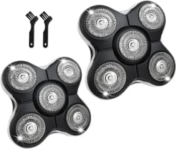 1/2/3/6Pcs Shaver Replacement Heads Compatible with Balder XR7000/XR1500/XR5 Head Shaver Model  Electric Shaving for Bald Men