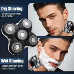 1/2/3/6Pcs Shaver Replacement Heads Compatible with Balder XR7000/XR1500/XR5 Head Shaver Model  Electric Shaving for Bald Men