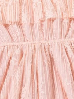 Korean fashion lace, solid color princess dress, slightly elastic, children's slim fit, popular style