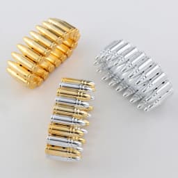 Creative Acrylic Wide Bullet Shape Beads Stretch Bracelets Beaded Elastic Bangles for Women Exaggerated Jewelry Gifts