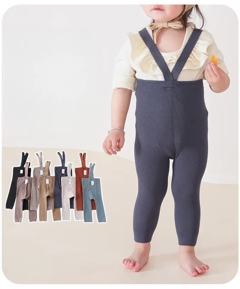 0-2T Newborn Baby Tights 8 Color Suspender Pants Soft Comfortable Leggings Infant Boys Girls Daily Pantyhose Clothing