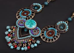Fashion Bohemia Ethnic Style Handmade Necklaces Multilayer Beads Chains Necklace Women Jewelry Gifts