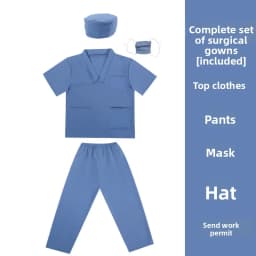 Children’s Doctor Nurse Costume Set Role-Play Pretend Uniform Preschool Education School Performance Outfit for Kids