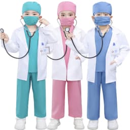 Children’s Doctor Nurse Costume Set Role-Play Pretend Uniform Preschool Education School Performance Outfit for Kids