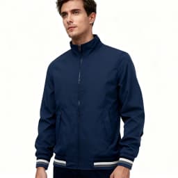 Popular Spring and Autumn collar jacket, new casual zipper jacket, fashionable sports thin jacket