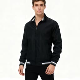 Popular Spring and Autumn collar jacket, new casual zipper jacket, fashionable sports thin jacket