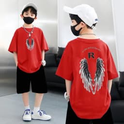 Nickelodeon Spring and Summer Multi-purpose Children's Pure Cotton T-shirt Soft and Skin-Friendly Large Size for Boys and Girls