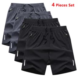 4 Pieces Quick Dry Men's Running Shorts Men Sports Jogging Fitness Male Jogger Workout Training Gym Sports Shorts Men Summer New