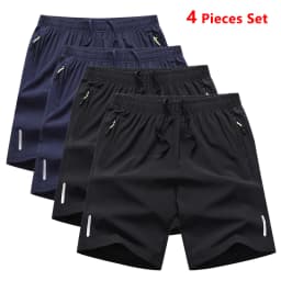 4 Pieces Quick Dry Men's Running Shorts Men Sports Jogging Fitness Male Jogger Workout Training Gym Sports Shorts Men Summer New