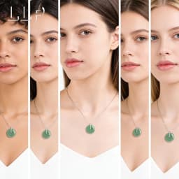 Natural Green Jadeite Peace Pendant With S925 Silver Clasp The Clasp Is Embedded And Suitable For Women To Wear