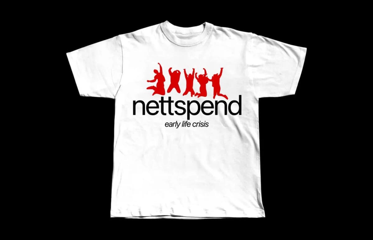 Nettspend Early Life Crisis Merch Tee Shirt ERL Invert Tour Graphic Underground Rap Osamason