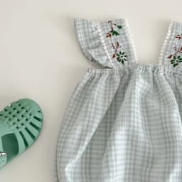 Summer Korean-style Cute and Fashionable Wrap-around Romper for Baby Girls, Made of Natural and Breathable Fabric