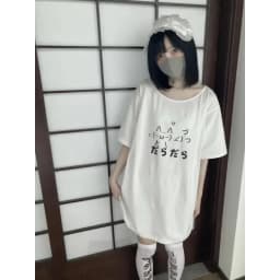 Japanese Women's Y2k Aesthetic Loose Cute T-shirt Cartoon O-Neck Casual T-shirts Y2k Top Harajuku Women Clothing