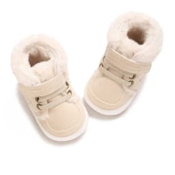 Baby Winter Boots - Soft Cotton Snow Shoes for Toddlers | Warm First Walkers 0-24M | Solid Color Design"
