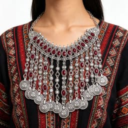 Vintage Coins Tassel Bib Necklace For Women Boho Gypsy Ethnic Trible Accessory Afghan Turkish Charms Female Exaggerate Jewelry
