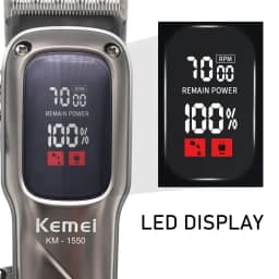 Kemei Hair Clipper Km-1550 Design Hair Trimmer Professional Electric Carving Hair Salon Clipper for Commercial Clippers for Men