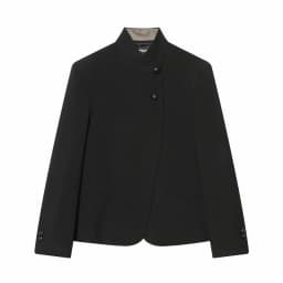 Women Elegant Button Blazer Coat Women Stand Collar Full Sleeve Black Suit Jackets Female Spring Commute Daily Outwear