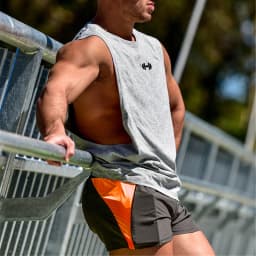 Summer Cotton Breathable Side Slits Tank Tops Mens Gym Fitness Vests Bodybuilding Muscle Sleeveless Singlets Workout Shirts