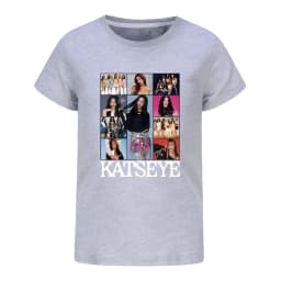 Camiseta KATSEYE Kpop Tshirt Kids 2026 Summer Clothes Youth Girls Short Sleeve Tops Boys Fashion Streetwear Children Clothing