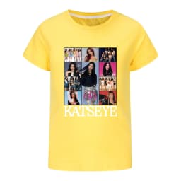 Camiseta KATSEYE Kpop Tshirt Kids 2026 Summer Clothes Youth Girls Short Sleeve Tops Boys Fashion Streetwear Children Clothing