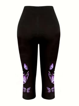 2006 Women'S Three-Quarter Leggings with Printed Design