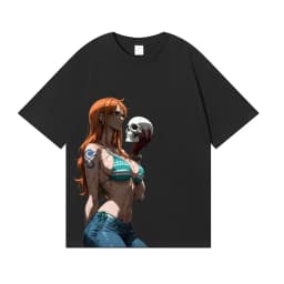One Piece Nami Japanese Style Classic Tee High-quality Streetwear Men's Clothing Women Clothing 2026 Summer New T Shirt