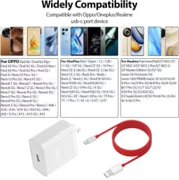 80W US Super Flash Quick Charger For OnePlus 9 10 Pro 11 12 13 15 Nord 2T 3 4 5 N300 OPPO Realme Fast Charging Type C USB Cable