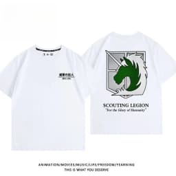 Attack on Titan Anime Wings of Freedom Printed T-shirt Men's and Women's T-shirt Men's Top Sports T-shirt 2026 Summer New Tee