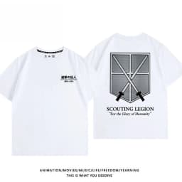 Attack on Titan Anime Wings of Freedom Printed T-shirt Men's and Women's T-shirt Men's Top Sports T-shirt 2026 Summer New Tee