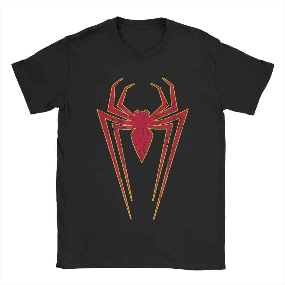 Harajuku T Shirt Spider Print 100 Cotton T Shirts  Hippie Tshirt for Men Summer Awesome Custom DIY Short Sleeve Tees