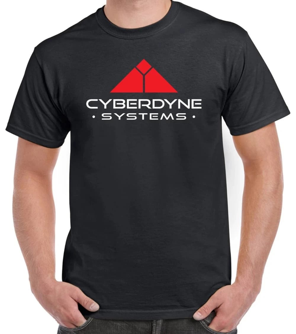 Cyberdyne Systems Retro Sci-Fi Movie Theme T-Shirt Pure Cotton All-Season Casual Fashion Streetwear Shirt men clothing