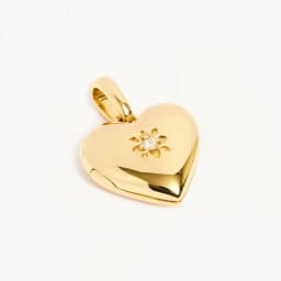 Fine Jewelry 18k Gold Plated Trendy Elegant Chic Plata 925 Sterling Silver Heart Locket Pendant for Women