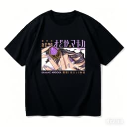 Madoka Magica Cotton Tshirt personality Clothes New Model Anime T-shirt Yearround clothing Plus Size Unisex Streetwear Trendy