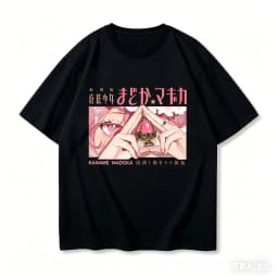 Madoka Magica Cotton Tshirt personality Clothes New Model Anime T-shirt Yearround clothing Plus Size Unisex Streetwear Trendy