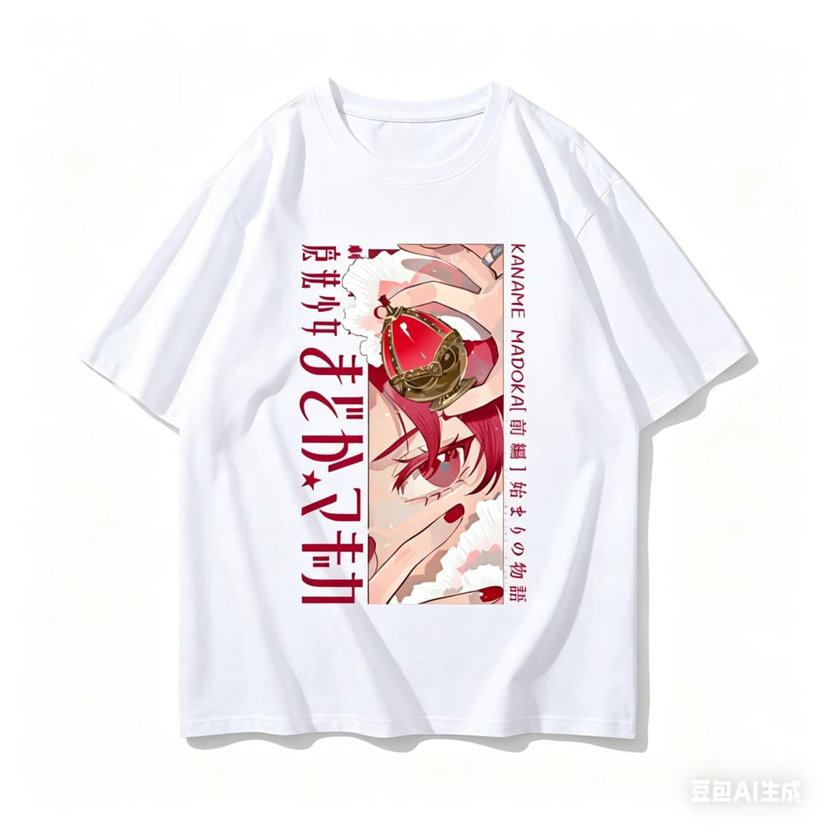 Madoka Magica Cotton Tshirt personality Clothes New Model Anime T-shirt Yearround clothing Plus Size Unisex Streetwear Trendy