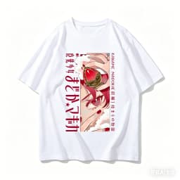 Madoka Magica Cotton Tshirt personality Clothes New Model Anime T-shirt Yearround clothing Plus Size Unisex Streetwear Trendy