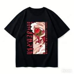 Madoka Magica Cotton Tshirt personality Clothes New Model Anime T-shirt Yearround clothing Plus Size Unisex Streetwear Trendy