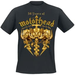 50 Years of Motörhead Motörhead T-Shirt Men Women Vintage Metal Rock Band Graphic Tee Cotton Summer Streetwear Top