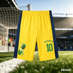 Soccer King Neymar No. 10 Shorts! Must-have Sports Casual Pants for Adult and Children's Fan Support
