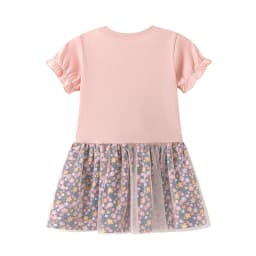 New Style Cats Embroidery Cute Summer Dress for Girls 2-7T Kids Fashion Party Birthday Clothing Baby Girls' Frocks