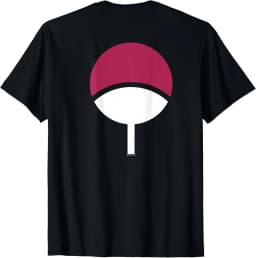 Naruto Shippuden Sasuke Uchiha Icon Front and Back Anime T-Shirt S-6XL