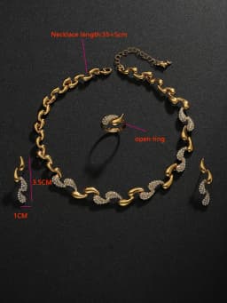 2026 New Hot sale High-end Design water droplets Necklace Pendant Earrings ring Jewelry Set Luxury Elegant Banquet Preferred