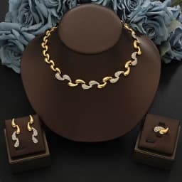2026 New Hot sale High-end Design water droplets Necklace Pendant Earrings ring Jewelry Set Luxury Elegant Banquet Preferred