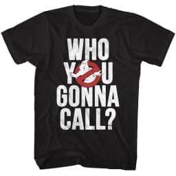 Ghostbusters Who You Gonna Call Logo Graphic T Shirt Retro 80s Movie Streetwear Cotton Casual Oversized Tee