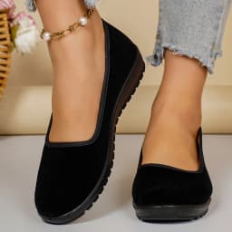 Women's Spring Slip On Sneakers Lightweight Soft Bottom Comfortable Durable Solid Color Versatile Casual Walking Shoes